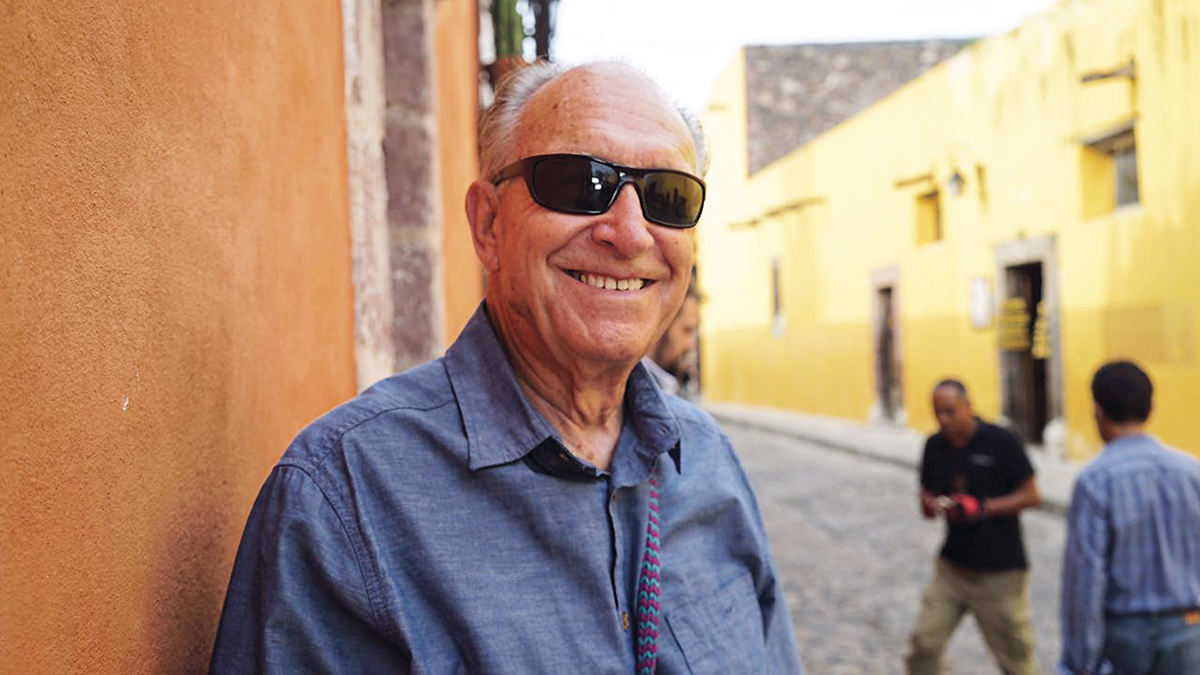 Frank Gaydos on a street in San Miguel de Allende